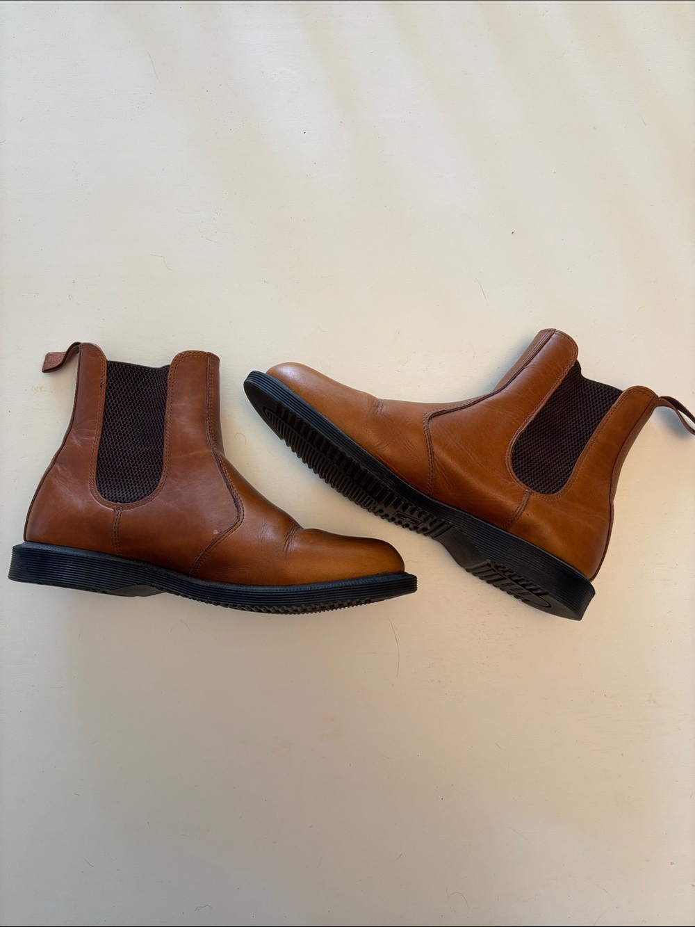 Dr.Martins Chestnut Leather Chelsea Boots